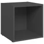 Muebles para TV 2 uds madera contrachapada gris 37x35x37 cm by vidaXL, TV Furniture - Ref: Foro24-805505, Price: 30,09 €, Dis...
