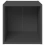Muebles para TV 2 uds madera contrachapada gris 37x35x37 cm by vidaXL, TV Furniture - Ref: Foro24-805505, Price: 30,09 €, Dis...