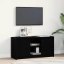 Gabinete de TV Negro 100 x 34 x 50 cm Madera contrachapada