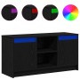 Gabinete de TV Negro 100 x 34 x 50 cm Madera contrachapada