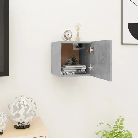Mueble de salón de pared gris hormigón 30,5x30x30 cm de vidaXL, Muebles TV - Ref: Foro24-804493, Precio: 24,49 €, Descuento: %