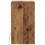 Armario de Noche LED 2 pcs Madera vieja 38 x 34 x 61 cm