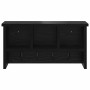 Perchero de pared con estante Roble negro 50 x 16 x 26 cm