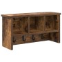 Perchero de pared con estante Roble ahumado 50 x 16 x 26 cm