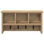 Perchero de pared con estante Roble artisan 50 x 16 x 26 cm