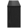 Perchero de pared con estante Roble negro 75 x 16 x 26 cm