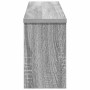 Perchero de pared con estante Gris sonoma 75 x 16 x 26 cm