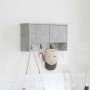 Perchero de pared con estante Gris hormigón 50 x 20 x 30 cm en Estantes y estanterías | Comprar online en Foro24
