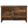Perchero de pared con estante Roble ahumado 50 x 20 x 30 cm