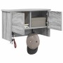 Perchero de pared con estante Gris sonoma 50 x 20 x 30 cm