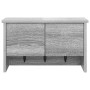 Perchero de pared con estante Gris sonoma 50 x 20 x 30 cm