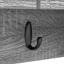 Perchero de pared con estante Gris sonoma 50 x 20 x 30 cm