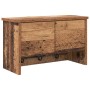 Perchero de pared con estante Madera vieja 50 x 20 x 30 cm