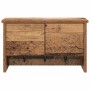 Perchero de pared con estante Madera vieja 50 x 20 x 30 cm