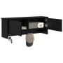 Perchero de pared con estante Roble negro 80 x 20 x 30 cm