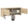 Perchero de pared con estante Roble Sonoma 80 x 20 x 30 cm