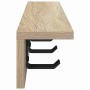 Perchero de pared con estante Roble Sonoma 40 x 10.5 x 10.5 cm
