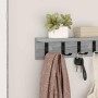 Perchero de pared con estante Gris sonoma 40 x 10.5 x 10.5 cm