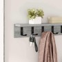 Perchero de pared con estante Gris sonoma 60 x 10.5 x 10.5 cm