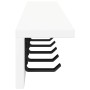Perchero de pared con estante Blanco 80 x 10.5 x 10.5 cm