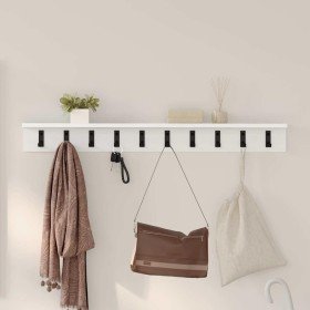 Perchero de pared con estante Blanco 100 x 10.5 x 10.5 cm en Estantes y estanterías | Comprar online en Foro24
