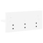 Perchero de pared Blanco 40 x 10.5 x 18 cm Madera contrachapada