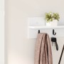 Perchero de pared Blanco 80 x 10.5 x 18 cm Madera contrachapada