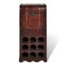 Weinregal aus Holz für 9 Flaschen, Truhe mit Schublade von vidaXL, Weinregale - Ref: Foro24-240506, Preis: 114,13 €, Rabatt: %
