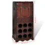 Wooden wine rack for 9 bottles trunk with drawer by vidaXL, Wine racks - Ref: Foro24-240506, Price: 112,74 €, Discount: %
