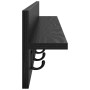 Perchero de pared con estante Roble negro 100 x 10.5 x 18 cm