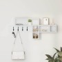 Perchero de pared con estante Blanco 100 x 12 x 43.5 cm