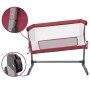 Crib with red linen fabric mattress by vidaXL, Cribs and beds for children - Ref: Foro24-10299, Price: 113,49 €, Discount: %
