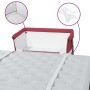 Crib with red linen fabric mattress by vidaXL, Cribs and beds for children - Ref: Foro24-10299, Price: 113,49 €, Discount: %