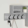 Perchero de pared con estante Gris sonoma 100 x 12 x 43.5 cm