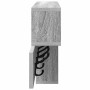 Perchero de pared con estante Gris sonoma 100 x 12 x 43.5 cm