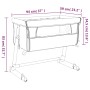 Crib with red linen fabric mattress by vidaXL, Cribs and beds for children - Ref: Foro24-10299, Price: 113,49 €, Discount: %