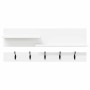 Perchero de pared Blanco 90 x 15 x 36 cm Madera contrachapada
