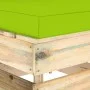 Sectional central sofa with gray impregnated wood cushions by vidaXL, Modular outdoor sofas - Ref: Foro24-3074518, Price: 76,...