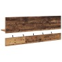 Perchero de pared con estante Madera vieja 90 x 15 x 36 cm