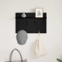 Perchero de pared con estante Roble negro 60 x 40 x 12 cm