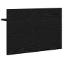 Perchero de pared con estante Roble negro 60 x 40 x 12 cm