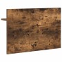 Perchero de pared con estante Roble ahumado 60 x 40 x 12 cm