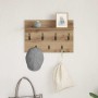 Perchero de pared con estante Roble artisan 60 x 40 x 12 cm