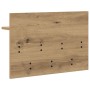 Perchero de pared con estante Roble artisan 60 x 40 x 12 cm