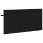 Perchero de pared con estante Roble negro 80 x 40 x 12 cm