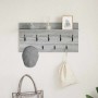 Perchero de pared con estante Gris sonoma 80 x 40 x 12 cm