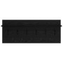 Perchero de pared con estante Roble negro Madera contrachapada