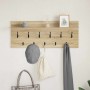 Perchero de pared con estante Roble Sonoma Madera contrachapada