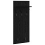 Perchero de pared con estante Roble negro 90 x 40 x 10 cm