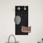 Perchero de pared con estante Roble negro 90 x 40 x 10 cm